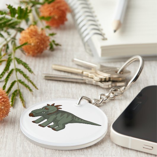 Pachyrhinosaurus Sleutelhanger (Voorkant Rechts)