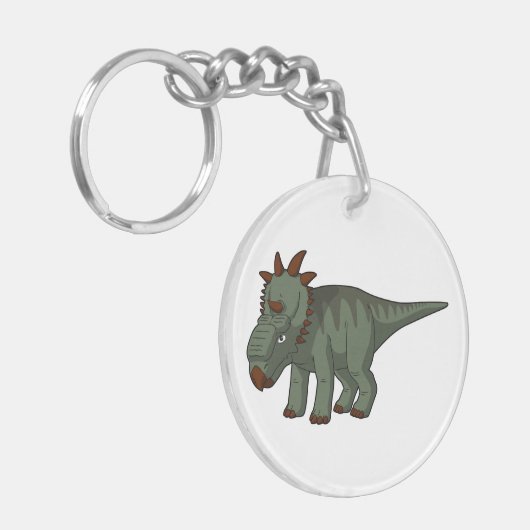 Pachyrhinosaurus Sleutelhanger (Voorkant Links)