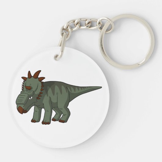Pachyrhinosaurus Sleutelhanger (Achterkant)