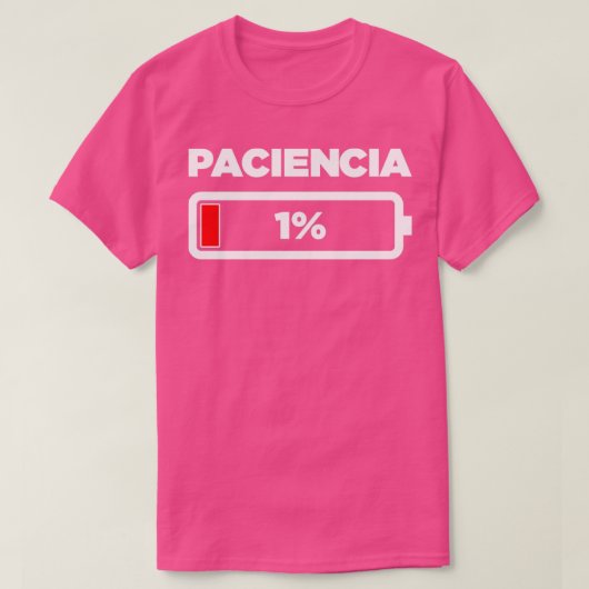 Paciencia 1 t-shirt (Design voorkant)