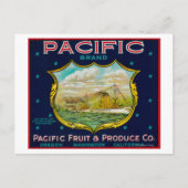 Pacific Apple Crate Label Briefkaart (Voorkant)