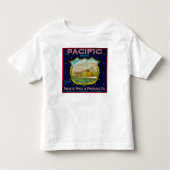 Pacific Apple Crate Label Kinder Shirts (Voorkant)