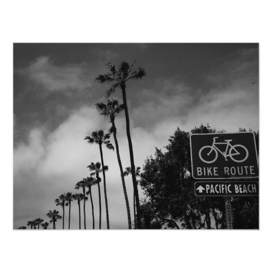 Pacific Beach Foto Afdruk (Voorkant)