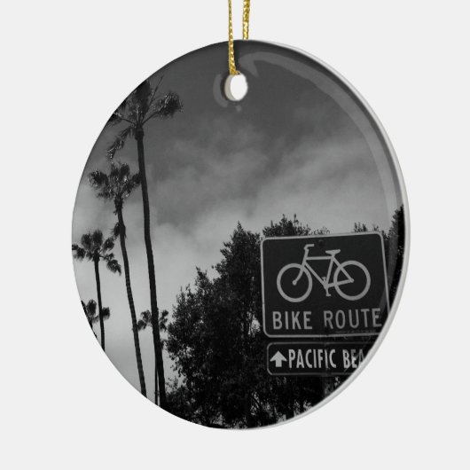 Pacific Beach Keramisch Ornament (Links)