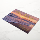 Pacific Beach Ocean Pier Sunset San Diego Folie Feestdagenkaart (Gedraaid)