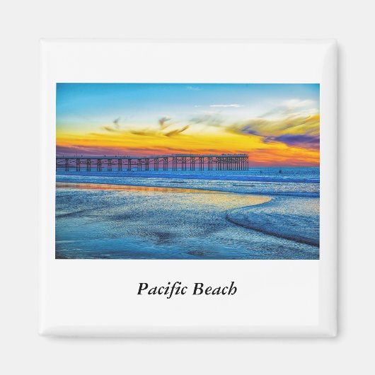 Pacific Beach Pier Magnet (Voorkant)