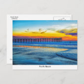 Pacific Beach Pier Post Card Briefkaart (Voorkant / Achterkant)