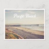 Pacific Beach San Diego Strand & Pier Briefkaart (Voorkant)