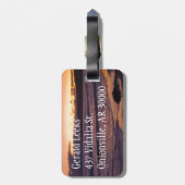 Pacific Beach Sunset Bagagelabel (Achterkant verticaal)