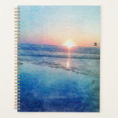 Pacific Beach Sunset Waterverf Planner (Voorkant)