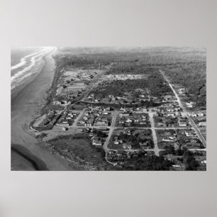 Pacific Beach, WA - antenne Uitzicht Photography Poster
