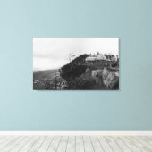 Pacific Beach, WA - Pacific Beach Hotel and Old Canvas Afdruk (Insitu (Houten vloer))