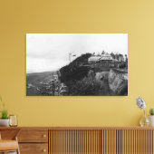 Pacific Beach, WA - Pacific Beach Hotel and Old Canvas Afdruk (Insitu (Woonkamer))