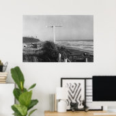 Pacific Beach, WA - Sign Miles to China Poster (Thuiskantoor)