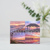 Pacific Beach Windansea Ocean Sunset San Diego Briefkaart (Staand voorkant)