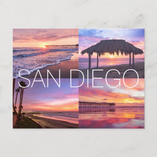 Pacific Beach Windansea Ocean Sunset San Diego Briefkaart (Voorkant)