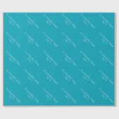 Pacific Blue 00A1B9 - Aangepast bericht of leeg Cadeaupapier (Vlak)