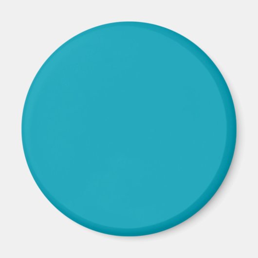 Pacific Blue 00A1B9 Kleur - Optie om naam toe te v Magneet (Voorkant)