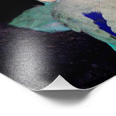 Pacific Blue Parrotlet Tortelduifjes Portret Foto Foto Afdruk (Hoek)