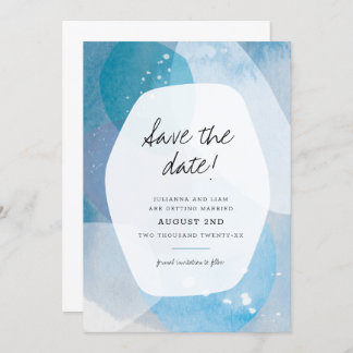 Pacific Blue Save the Date Kaart