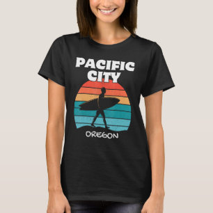 PACIFIC CITY OREGON SURVEN  ZONSONDERGANG SURFEN T-SHIRT