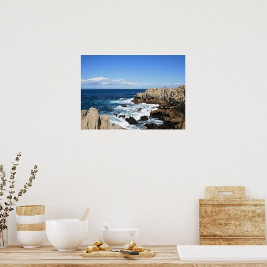 Pacific Coast, Cliffs Foto Poster (Keuken)
