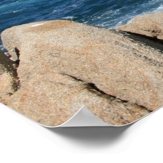 Pacific Coast, Cliffs Foto Poster (Hoek)