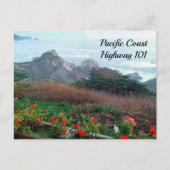 Pacific Coast Highway 101 Californië Briefkaart (Voorkant)