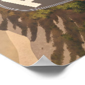 Pacific Coast Highway Aerial Travel Art Poster (Hoek)