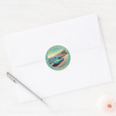Pacific Coast Highway, Californië Ronde Sticker (Envelop)