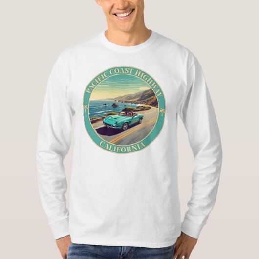 Pacific Coast Highway, Californië T-shirt (Voorkant)