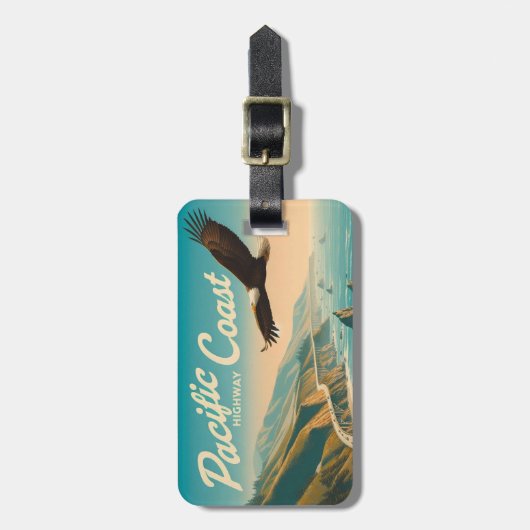 Pacific Coast Highway Eagle Bagagelabel (Voorkant verticaal)