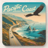 Pacific Coast Highway Eagle Bier Onderzetter (Voorkant)