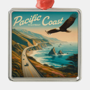 Pacific Coast Highway Eagle Metalen Ornament