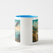 Pacific Coast Highway Eagle Tweekleurige Koffiemok (Center)