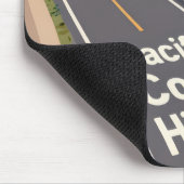 Pacific Coast Highway Graphic Travel Art Muismat (Hoek)