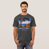 Pacific Coast Highway Hwy One California Retro T-shirt (Voorkant volledig)