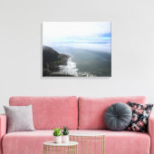 Pacific Coast Highway Langs de Oceaan Kleur 16x20 Canvas Afdruk (Insitu (Woonkamer))