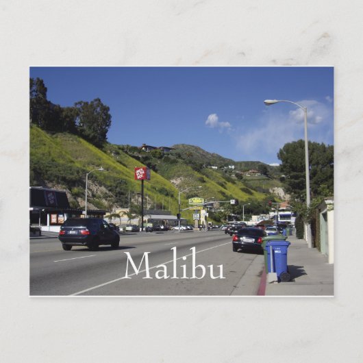 Pacific Coast Highway Malibu California Briefkaart (Voorkant)