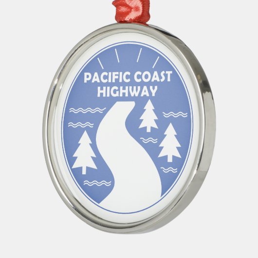 Pacific Coast Highway Metalen Ornament (Links)