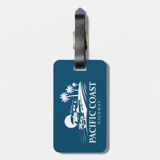 Pacific Coast Highway-recreatievoertuig Bagagelabel (Achterkant verticaal)