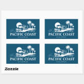 Pacific Coast Highway Recreatievoertuig Rechthoekige Sticker (Vel)