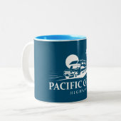 Pacific Coast Highway Recreatievoertuig Tweekleurige Koffiemok (Voorkant links)