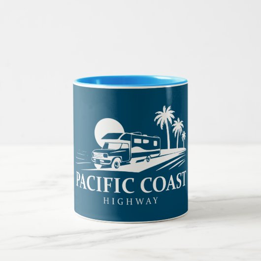 Pacific Coast Highway Recreatievoertuig Tweekleurige Koffiemok (Center)