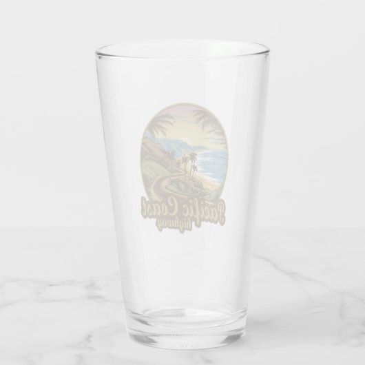 Pacific Coast Highway Retro Glas (Achterkant)