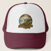 Pacific Coast Highway Retro Trucker Pet (Voorkant)