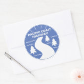 Pacific Coast Highway Ronde Sticker (Envelop)
