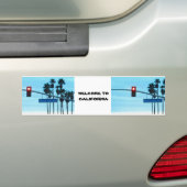 Pacific Coast Highway Sign California Beach Sky Bumpersticker (Op auto)