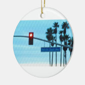 Pacific Coast Highway Sign California Beach Sky Keramisch Ornament (Links)