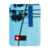 Pacific Coast Highway Sign California Beach Sky Magneet (Verticaal)